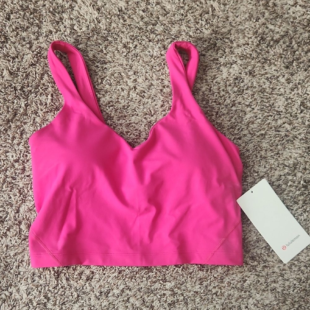 NWT Lululemon Athletica Pink Sports Bra Align Tank 8